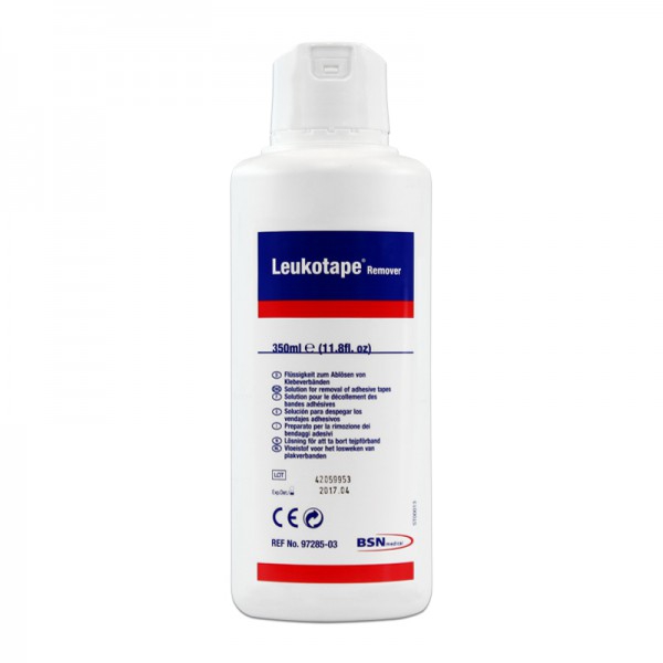 Leukotape Remover 350 ml: Flüssige Lösung zum Entfernen von Kleber von Verbänden Leukotape Remover 350 ml: Flüssige Lösung zum Entfernen von Kleber von Verbänden